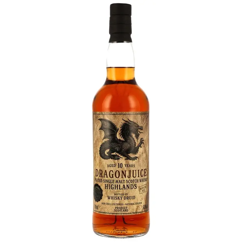 Dragonjuice 10 y.o. Highlands - Peated Single Malt Whisky - Batch #2 - Whisky Druid