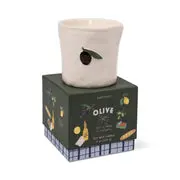 Duftkerze in Keramikgefäss Olive
