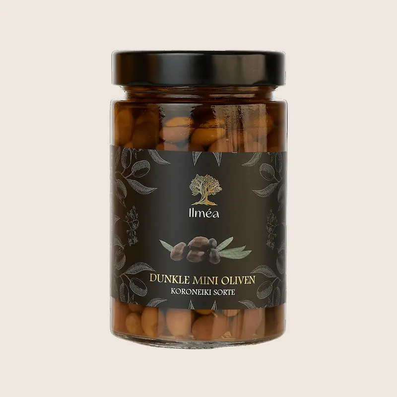 Dunkle kleine Oliven Koroneiki 220g