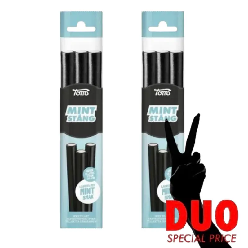 DUO 3-pack Toms Pingvinstång Lakrits/Mint- Mint & Licorice Candy 3p 75g X 2