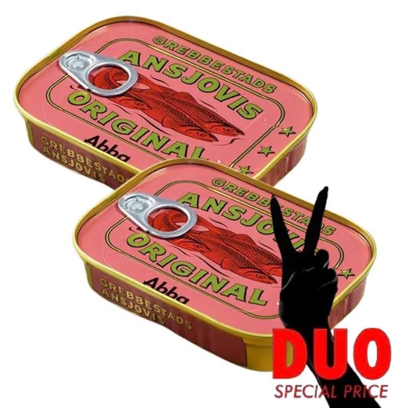 DUO Abba Grebbestads Ansjovisfilé Original - Sprat fillets 125g X 2