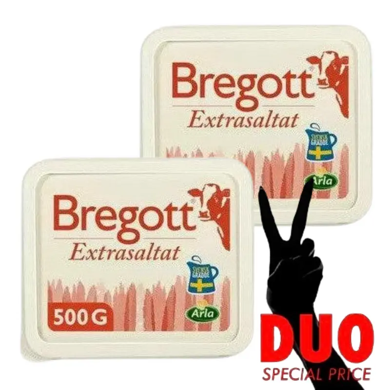 DUO Bregott Extrasaltat - Butter Extra Salted 500g X 2