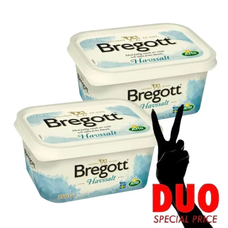 DUO Bregott Havssalt - Butter with Seasalt 350g X 2