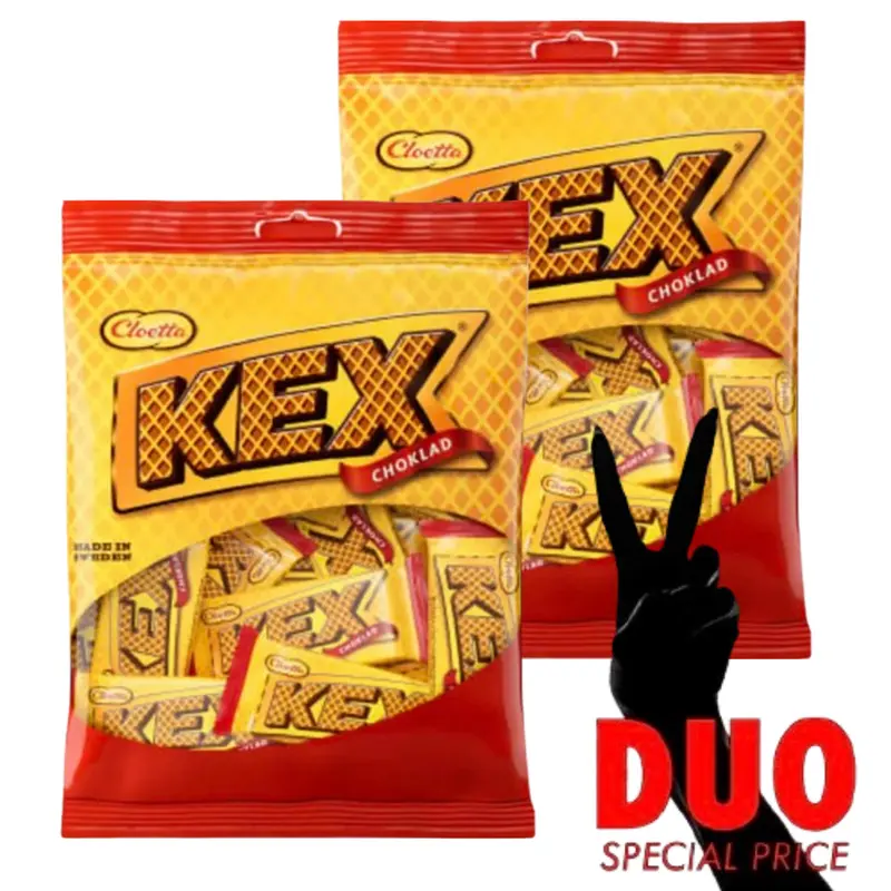 DUO Cloetta Kexchoklad mini - Biscuit chocolate mini - 156g X 2