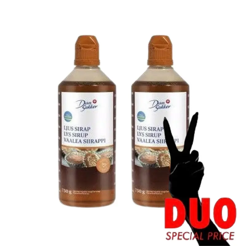 DUO Dansukker Ljus Sirap - Light Molasses 750g X 2