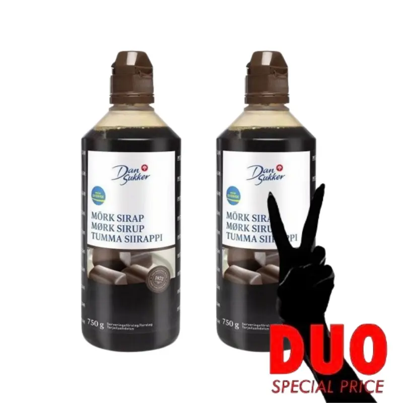 DUO Dansukker Mörk Sirap - Dark Molasses 750g X 2