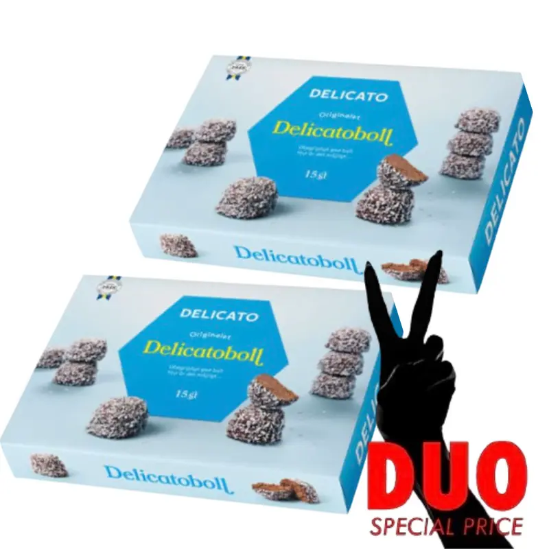 DUO Delicato Delicatoboll - Chocolate ball 15 pieces, 600g X 2