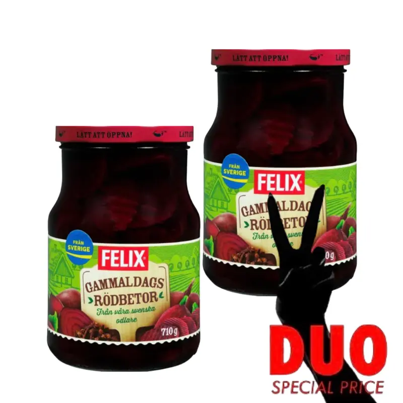 DUO Felix Gammeldags Rödbetor - Pickled Beetroot 710 g X 2