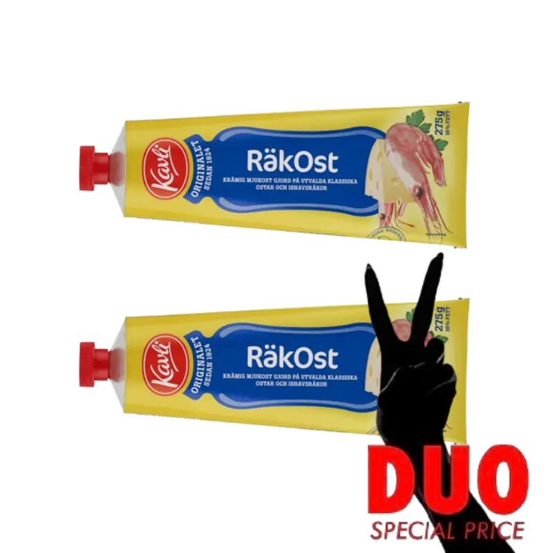 DUO Kavli Räkost- Shrimp Cheese Spread 275 g X 2
