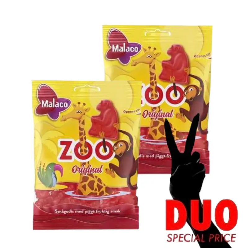 DUO Malaco Zoo - Fruit jelly 95g X 2