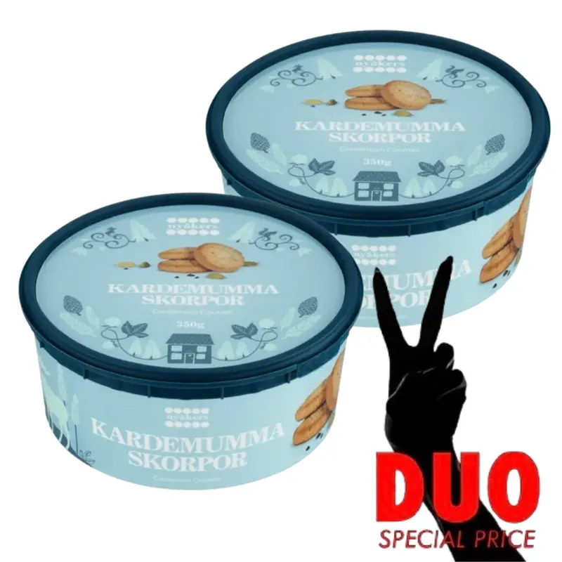 DUO Nyåkers Kardemumma Skorpor - Cardemom Krisprolls 350 g X 2