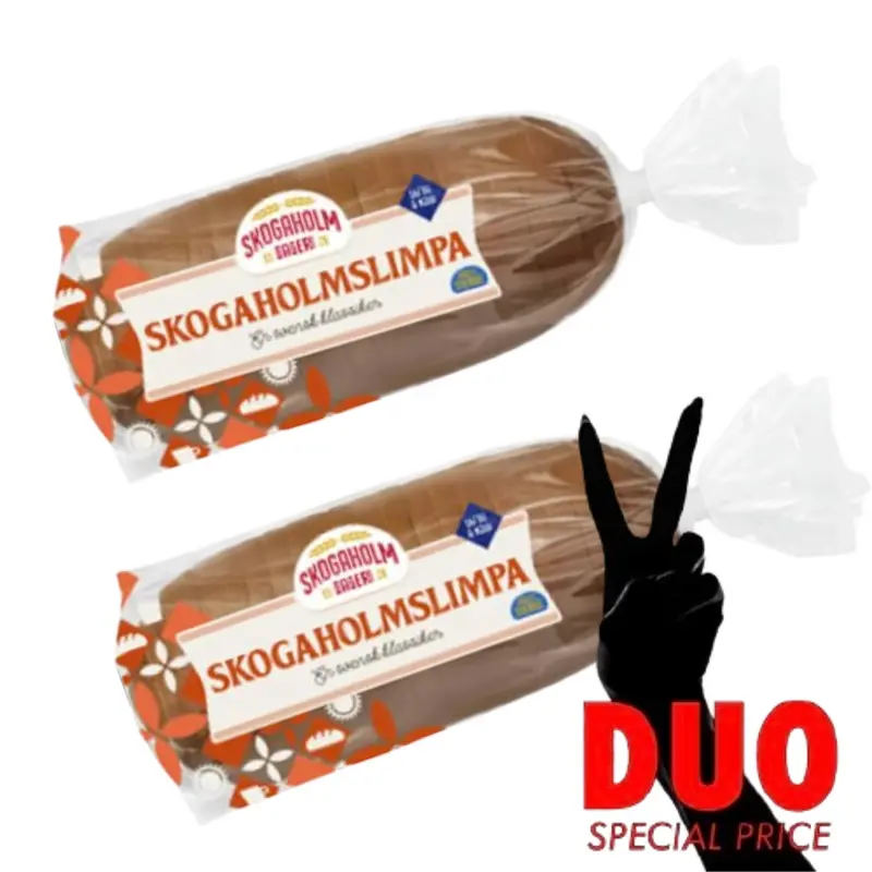 DUO Skogaholms limpa 775g - Wheat and Rye Bread 775g X 2
