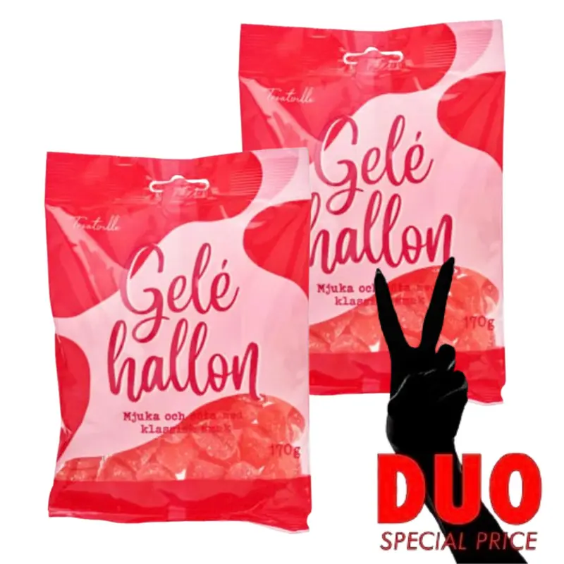 DUO Treatville Gelehallon - Sweet Jelly Raspberry - 170g X 2