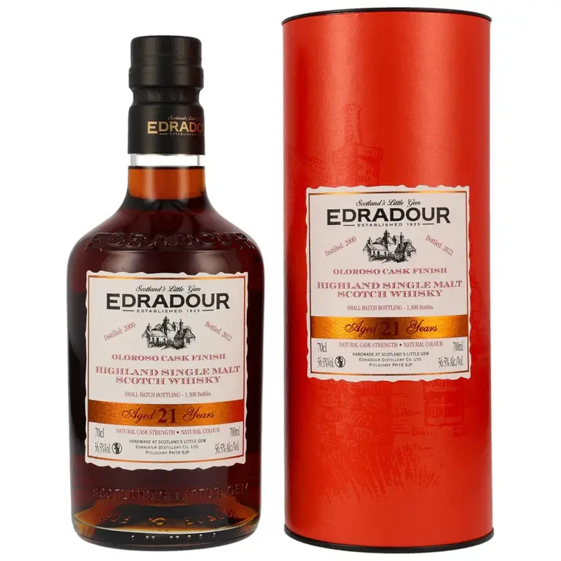Edradour 21 Jahre 2000/2022 Sherry Finish #3152+3157 56,5% 0,7l