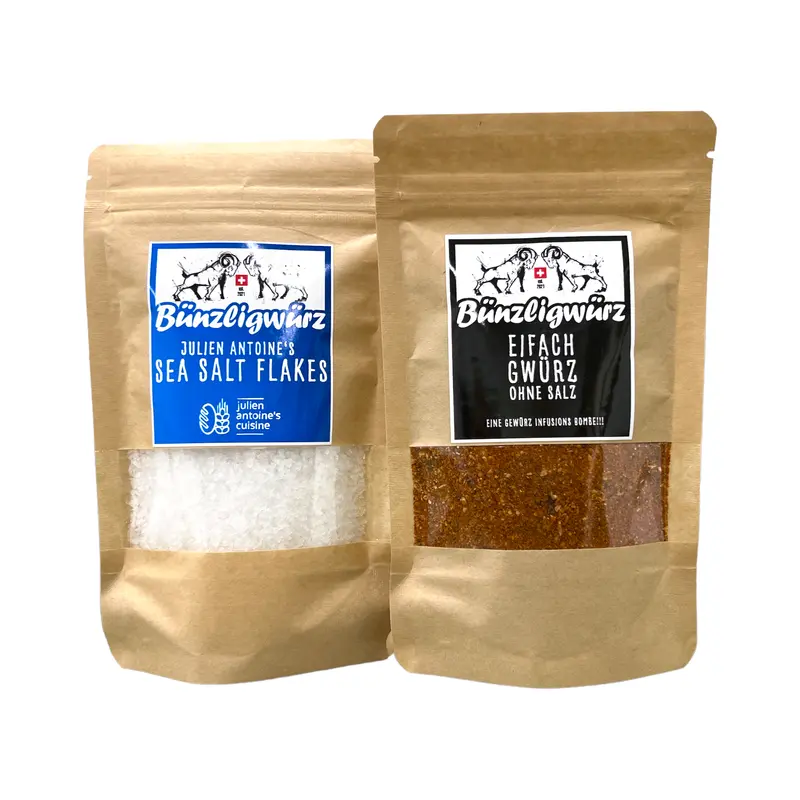 Eifach Gwürz und Sea Salt Flakes BBQ-Combo