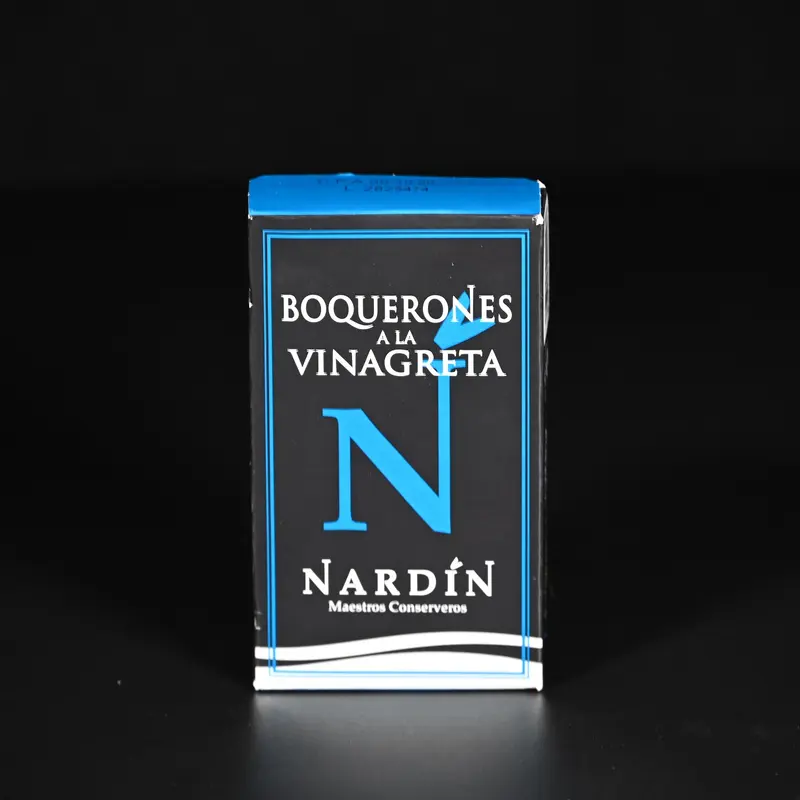 EINFÜHRUNGSPREIS Boquerones mariniet, ohne Kopf, ohne Schwanz | 100/75 g | in Olivenöl