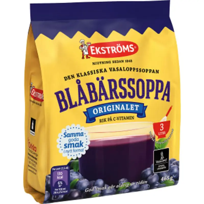 Ekströms Blåbärssoppa Original Mix - Blueberry Soup mix 465g