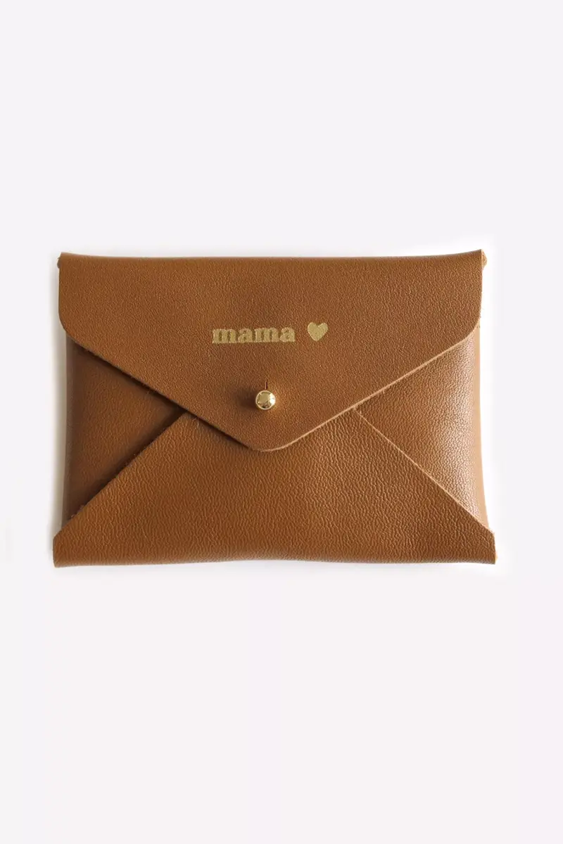 Enveloppe carte caramel "mama"