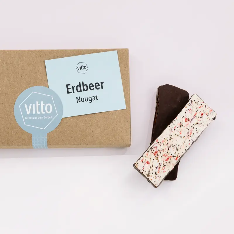 Erdbeer Nougat