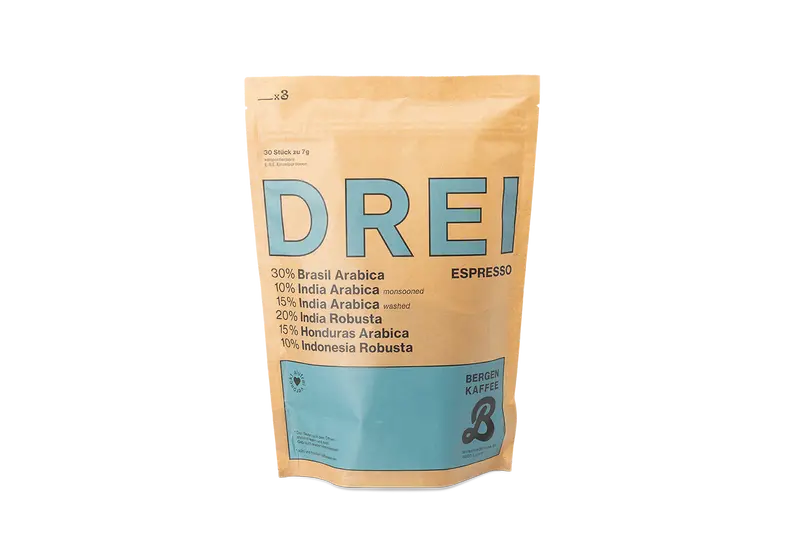 ESPRESSO Bergen Kaffee DREI E.S.E. Kaffeeportionen 44mm