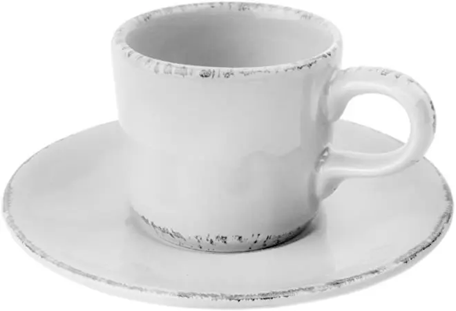 Espressotasse m. Unterteller weiss
