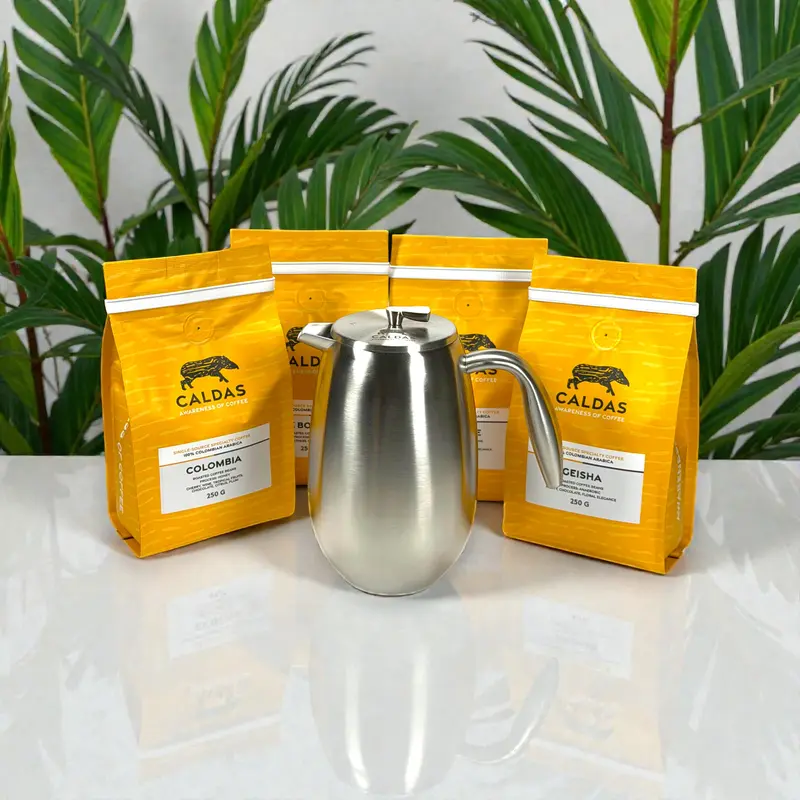 Essential Brew Set – Spezialitätenkaffee & Bodum French Press