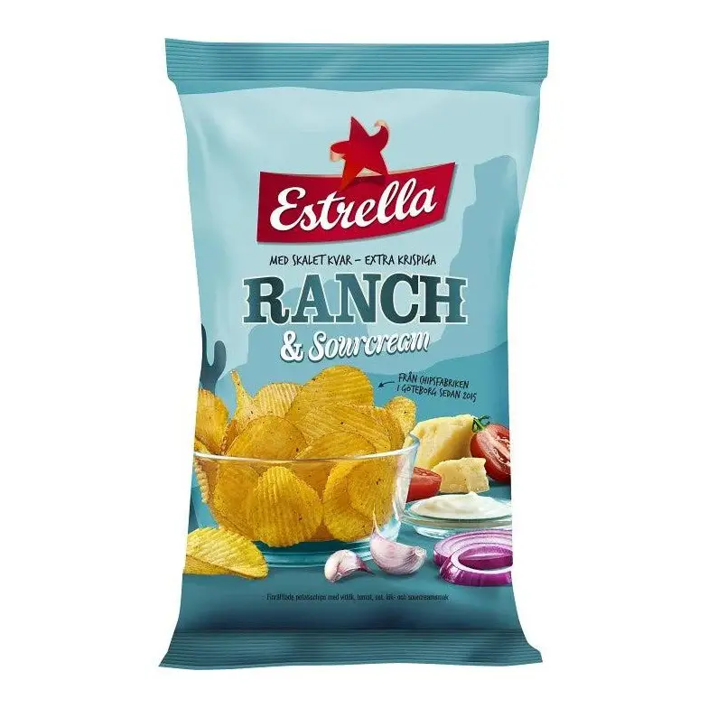 Estrella Ranch & Sourcream Crisps 275 g