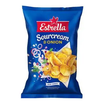 Estrella Sourcream & Onion Crisps 275 g