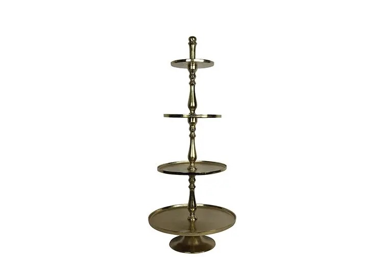 Etagere gold 5 stöckig H165cm