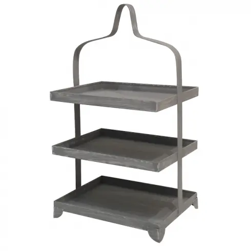 Etagere grau 3 stöckig H 84cm