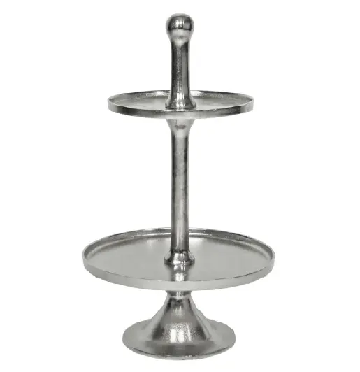 Etagere nickel 2 stöckig