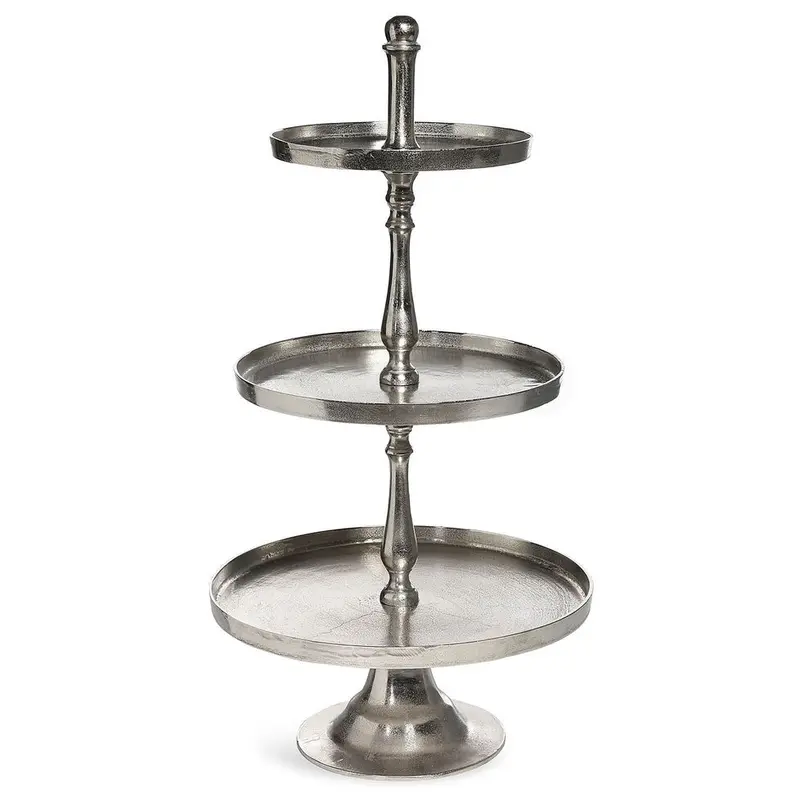 Etagere silber 3 stöckig H 100cm