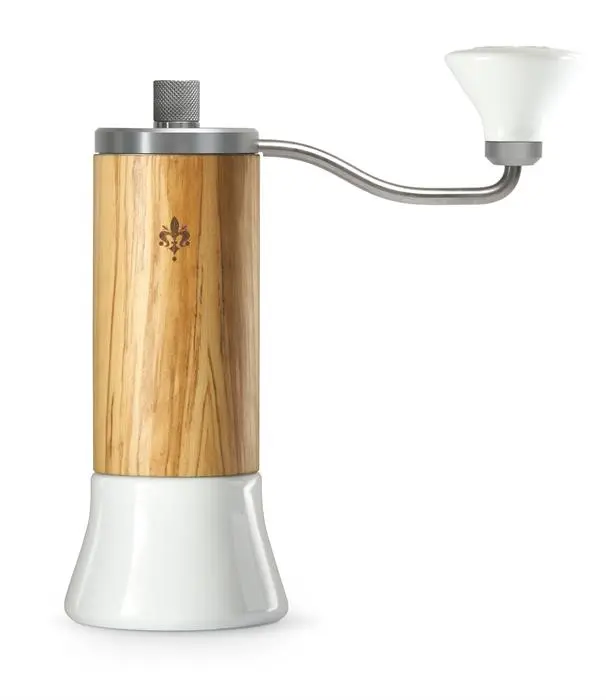 Eureka Baby Grinder, Olivenholz, Keramik Behälter
