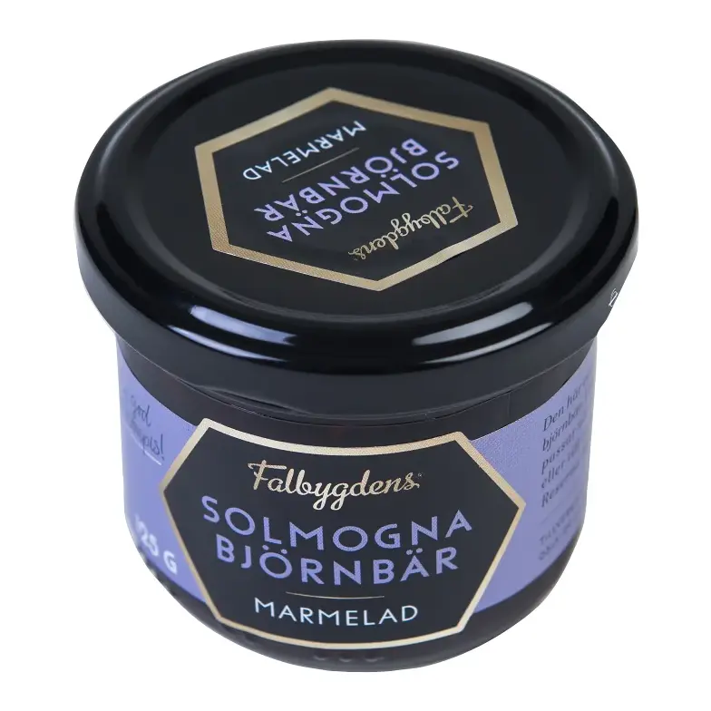 Falbygdens Solmogna Björnbär Marmelad - Blackberry Marmelade 125 g