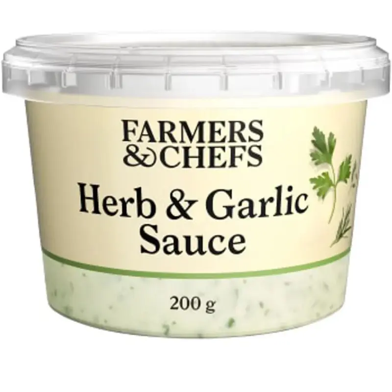 Farmers & Chefs Herb & Garlic sauce - Herb & Garlic sauce- 200g
