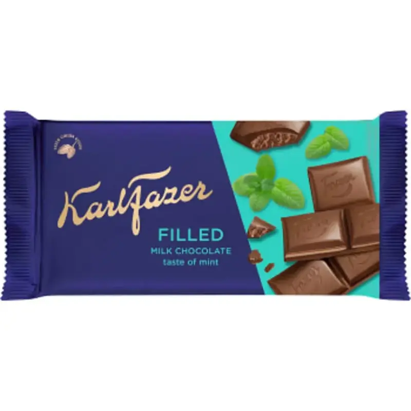 Fazer Chokladkaka Filled Mint - Chocolate cake Filled Mint - 121 g