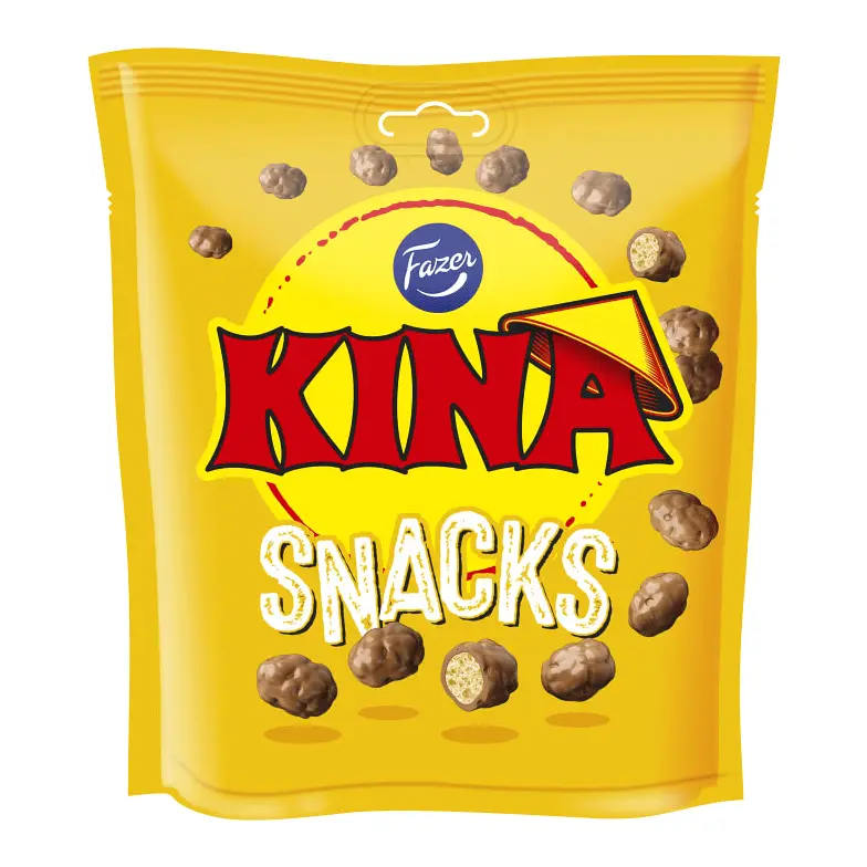 Fazer Chokladpuffar Kina Gul Snacks - 180 g