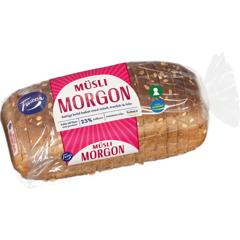 Fazer Müslimorgon Fullkornsbröd – Müslimorgon Wholegrain Bread - 600g