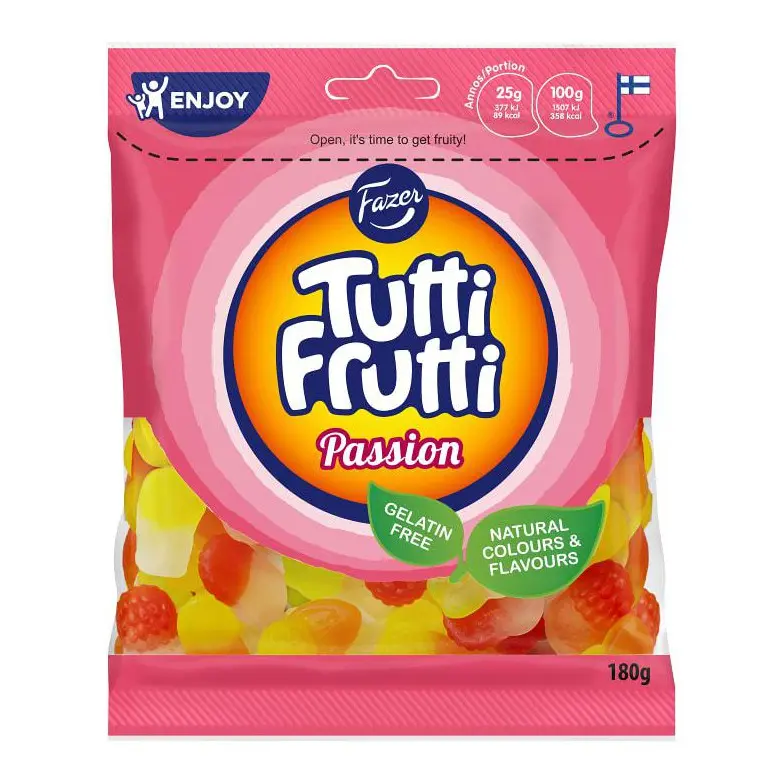 Fazer Passion Tutti Frutti - Jelly Passion Mix 180g