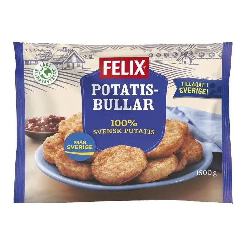 Felix Potatisbullar - Frozen Potato Balls 1.5 kg