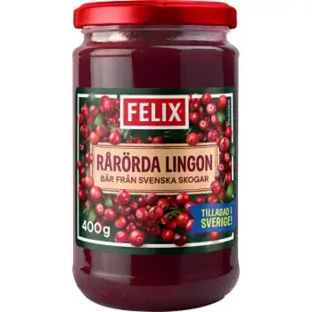 Felix Rårörda Lingon - Lingonberry Jam 400 g