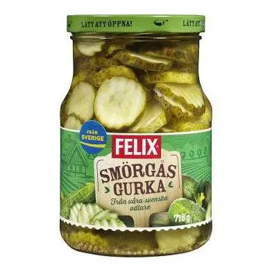 Felix Smörgåsgurka - Sweet Pickled Gherkins 715 g