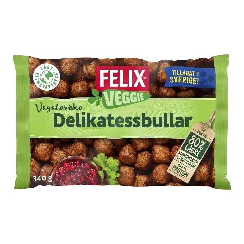 Felix Vegetariska Köttbullar - Frozen Vegetarian Meatballs 340g