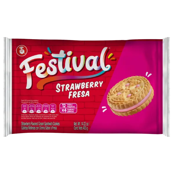 Festival Strawberry Biscuit - 403 g