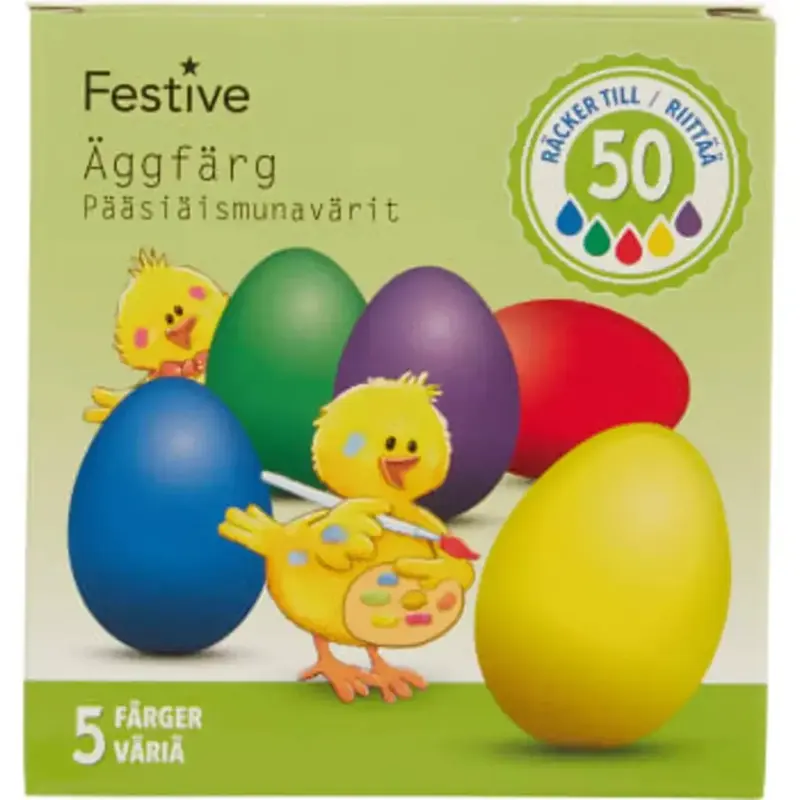 Festive Äggfärg Starka färger - Egg color Strong colors