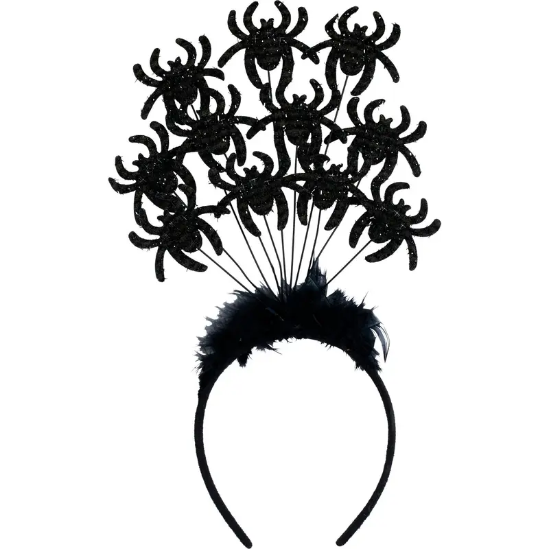 Festive Diadem med spindlar – Spider Headband - 35 × 15 × 2cm