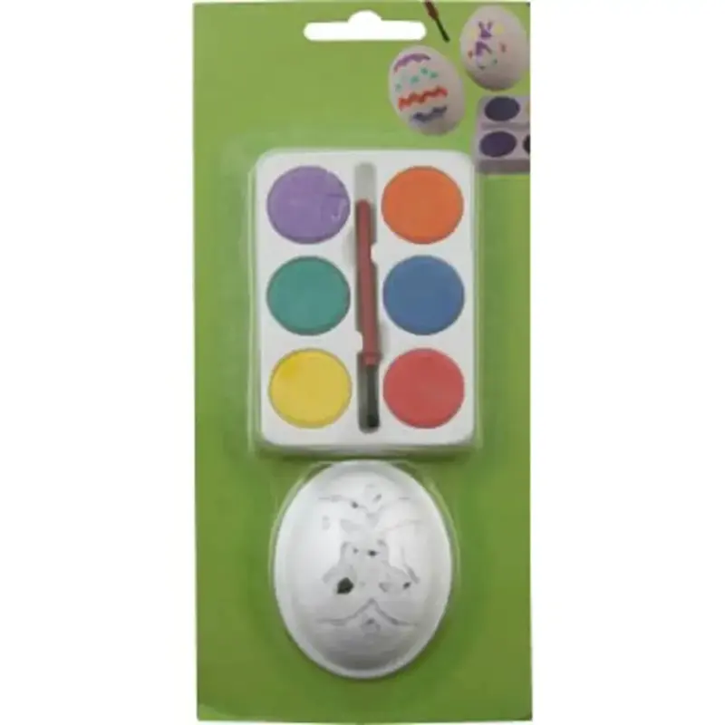 Festive färger Vattenfärger Set Måla - Watercolors Set Paint eggs 6 colors