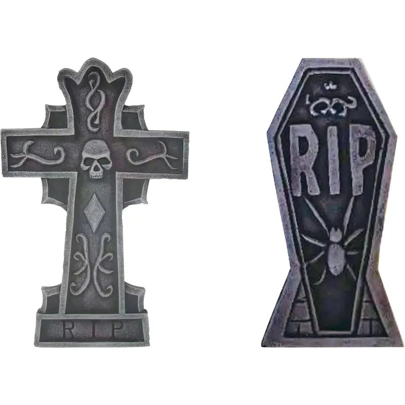 Festive Gravstenar – Gravestone Decorations - 41 × 22cm, 2-p