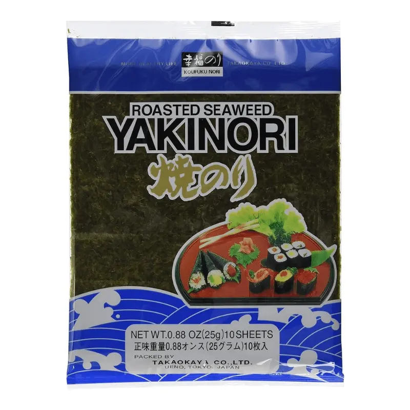 Feuilles de nori Premium pour sushi (Yaki Nori) - 10 feuilles