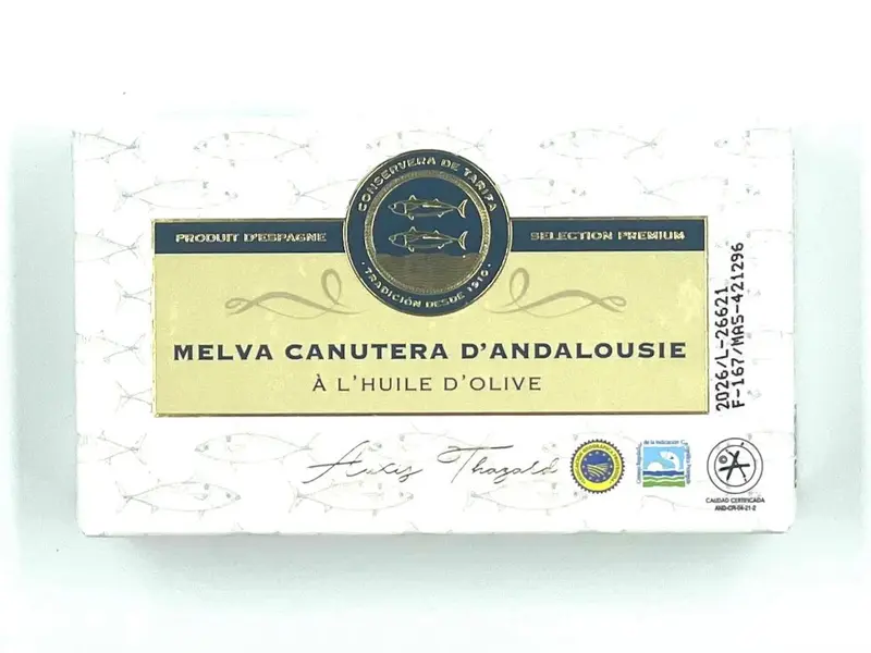 Filets de "melva canutera" à l'huile d'olive